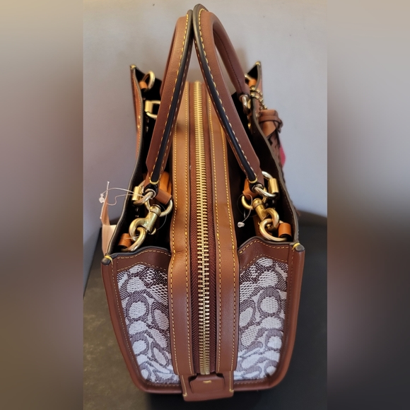 Coach Coachies Rogue 25 In Signature Textile Jacquard -...